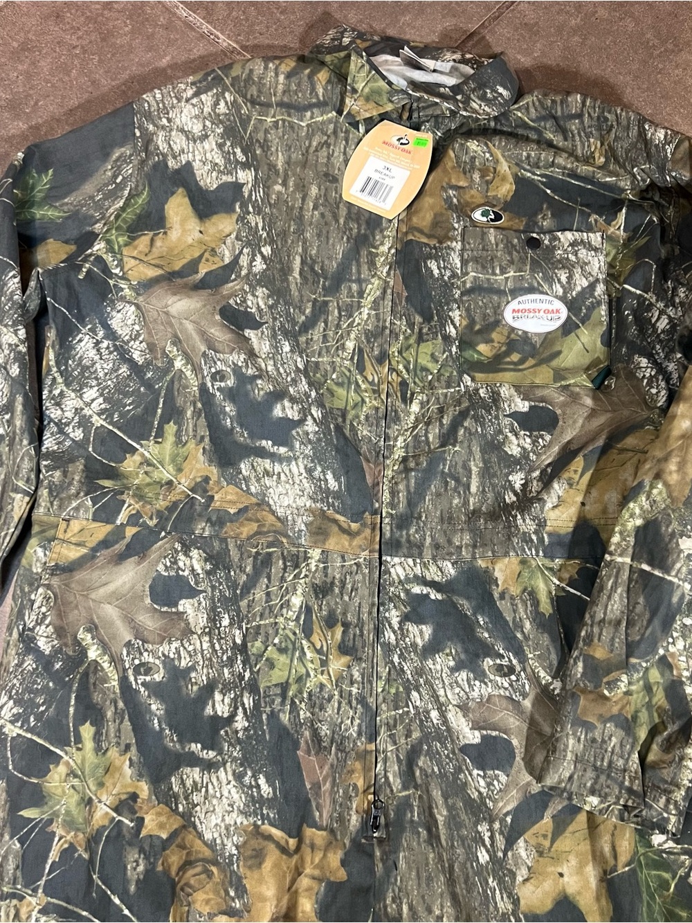 NWT Mossy Oak Breakup Explorer Camo Coveralls Mens 3XL Hunting Jumpsuit Suit